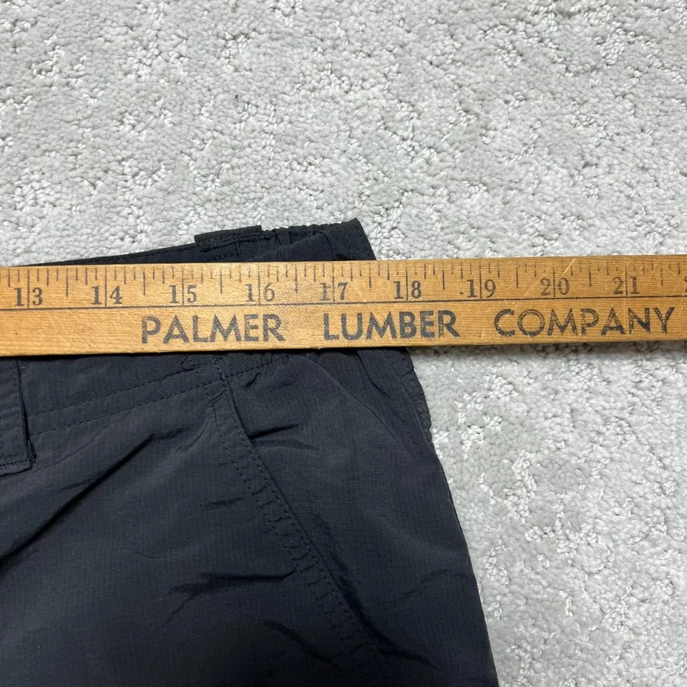 Columbia Cargo Pants Mens 36x32 Black Convertible Silver Ridge Omni-Shade Hike - Picture 10 of 15